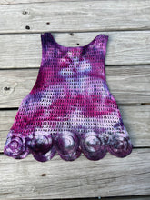 Load image into Gallery viewer, Junior’s Medium Crochet Tank Top Tie Dye
