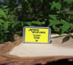 Wildflower Extracts 50mg CBD Lip Balm THC Free~Lemon
